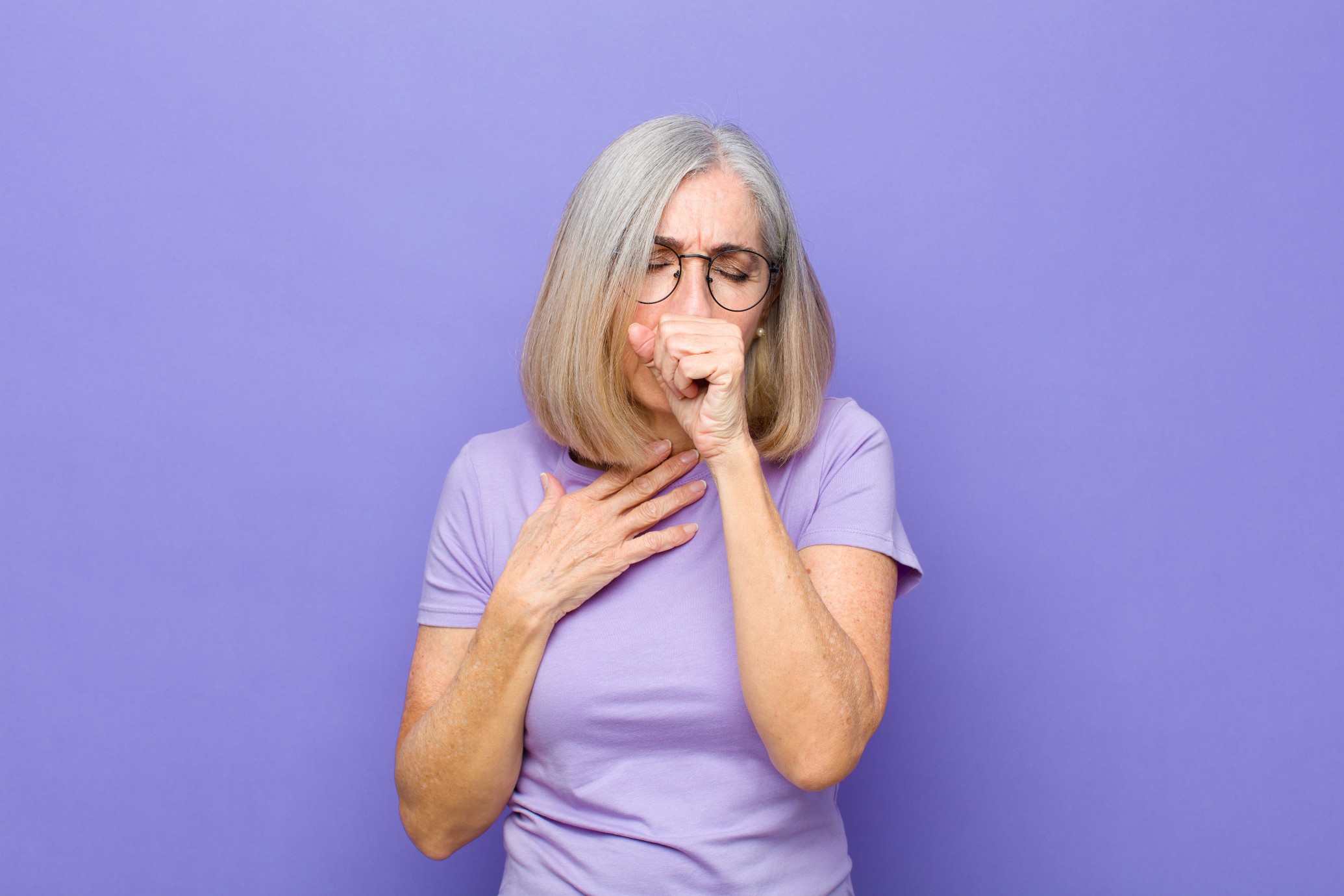 Woman Coughing
